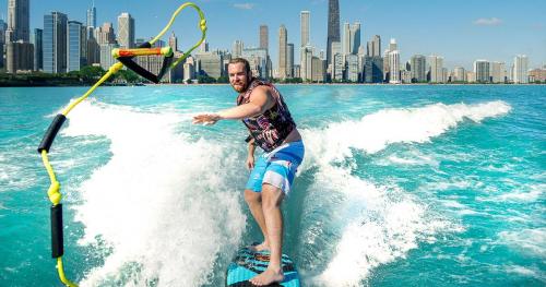 Wake Surf in Downtown Chicago